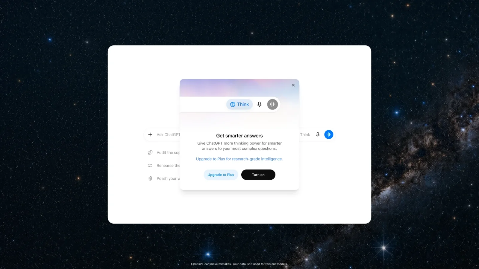 ChatGPT Free version